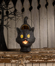 Quirks! Seasonal Decor, Halloween Scaredy Sassy Cat Bucket
