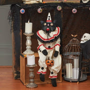 Quirks! Seasonal Decor, Halloween Sebastian Cat Clown Gathered Traditions Art Doll
