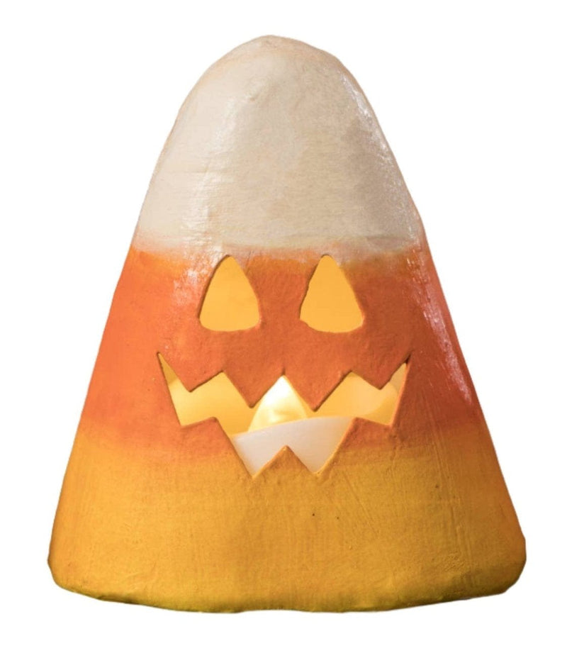 Quirks! Seasonal Decor, Halloween Set of 3 Candy Corn Luminaries by Bethany Lowe Designs