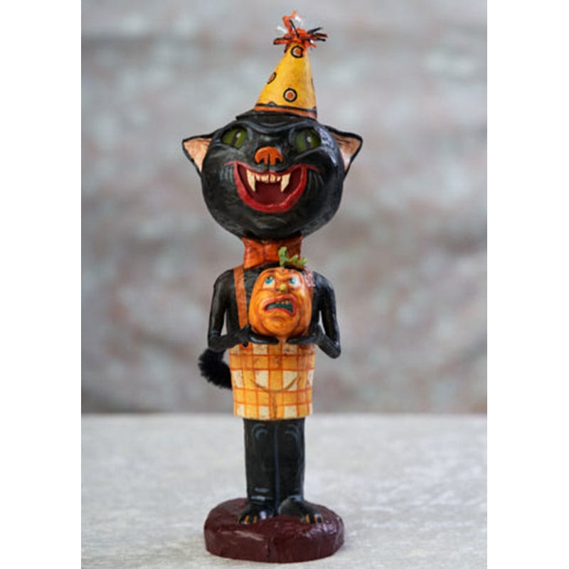 Quirks! Seasonal Decor, Halloween Smiley Puss© Halloween Decor by Jorge de Rojas