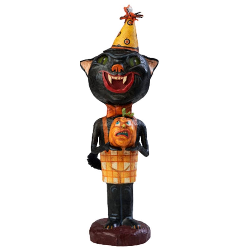 Quirks! Seasonal Decor, Halloween Smiley Puss© Halloween Decor by Jorge de Rojas