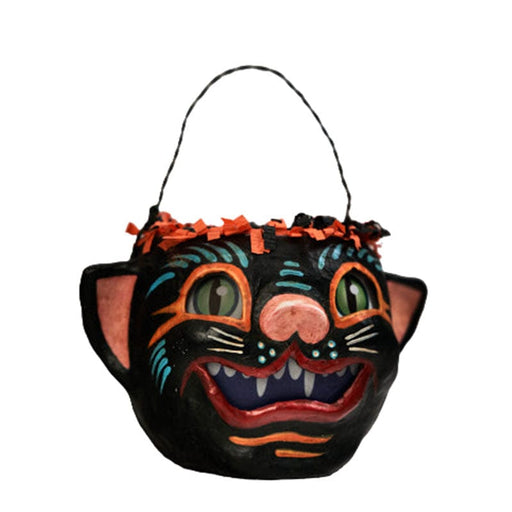Quirks! Seasonal Decor, Halloween Tabby Bucket© Halloween Decor by Jorge de Rojas