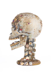 Quirks! Seasonal Decor, Halloween Treacherous Treasure Tall Skull Tabletop