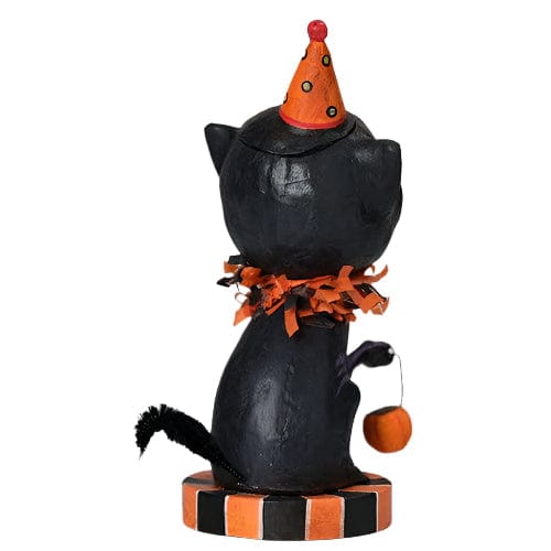 Quirks! Seasonal Decor, Halloween Tricky Ricky Kitty Folk Art Figure by Jorge de Rojas