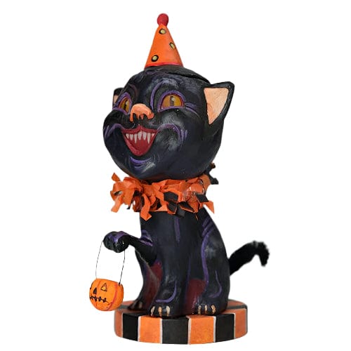 Quirks! Seasonal Decor, Halloween Tricky Ricky Kitty Folk Art Figure by Jorge de Rojas