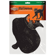 Quirks! Seasonal Decor, Halloween Vintage 30" Halloween Jointed Scratch Cat by Beistle