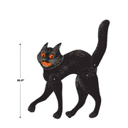 Quirks! Seasonal Decor, Halloween Vintage 30" Halloween Jointed Scratch Cat by Beistle