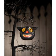 Quirks! Seasonal Decor, Halloween Vintage Cat Bucket Small by Bethany Lowe Designs
