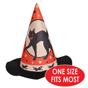 Quirks! Seasonal Decor, Halloween Vintage Halloween Felt Witch Hat by Beistle