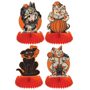 Quirks! Seasonal Decor, Halloween Vintage Halloween Honeycomb Centerpieces Set of 4 by Beistle