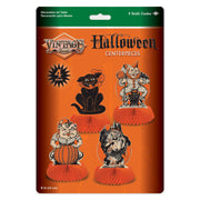 Quirks! Seasonal Decor, Halloween Vintage Halloween Honeycomb Centerpieces Set of 4 by Beistle