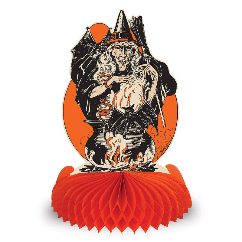 Quirks! Seasonal Decor, Halloween Vintage Halloween Honeycomb Centerpieces Set of 4 by Beistle