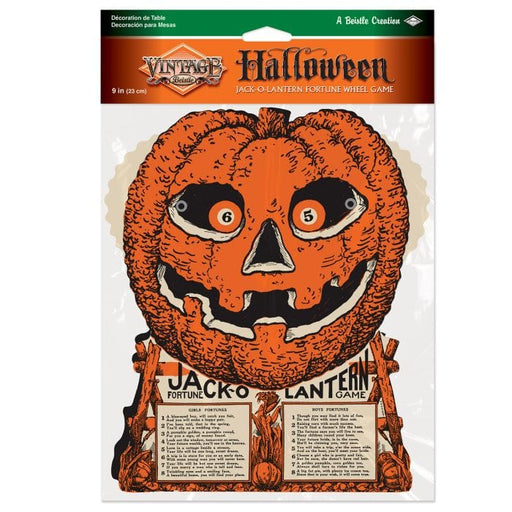 Quirks! Seasonal Decor, Halloween Vintage Halloween J-O-L Fortune Wheel Game by Beistle
