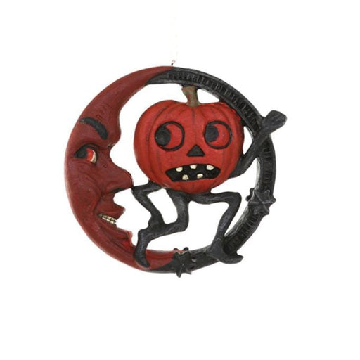 Quirks! Seasonal Decor, Halloween Vintage Halloween Moon & Pumpkin Decor by Cody Foster & Co