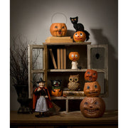 Quirks! Seasonal Decor, Halloween Vintage Witch with Broom Container by Bethany Lowe Designs