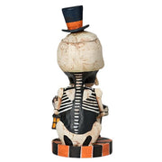 Quirks! Seasonal Decor, Halloween Waitin' on the Skelly Train Folk Art Figure by Jorge de Rojas