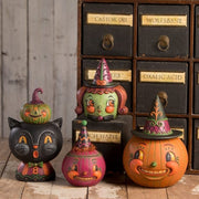 Quirks! Seasonal Decor, Halloween Witchy Orange-O-Weena by Johanna Parker for Bethany Lowe