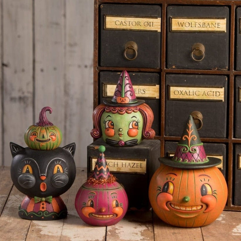 Quirks! Seasonal Decor, Halloween Witchy Orange-O-Weena by Johanna Parker for Bethany Lowe