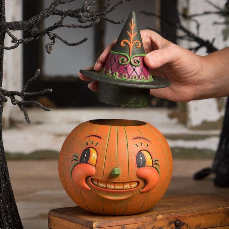 Quirks! Seasonal Decor, Halloween Witchy Orange-O-Weena by Johanna Parker for Bethany Lowe