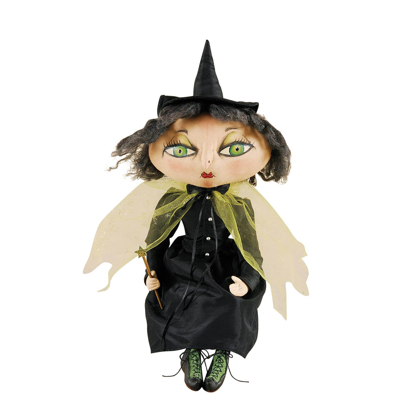 Quirks! Seasonal Decor, Halloween Xanzabelle Witch Gathered Traditions Art Doll