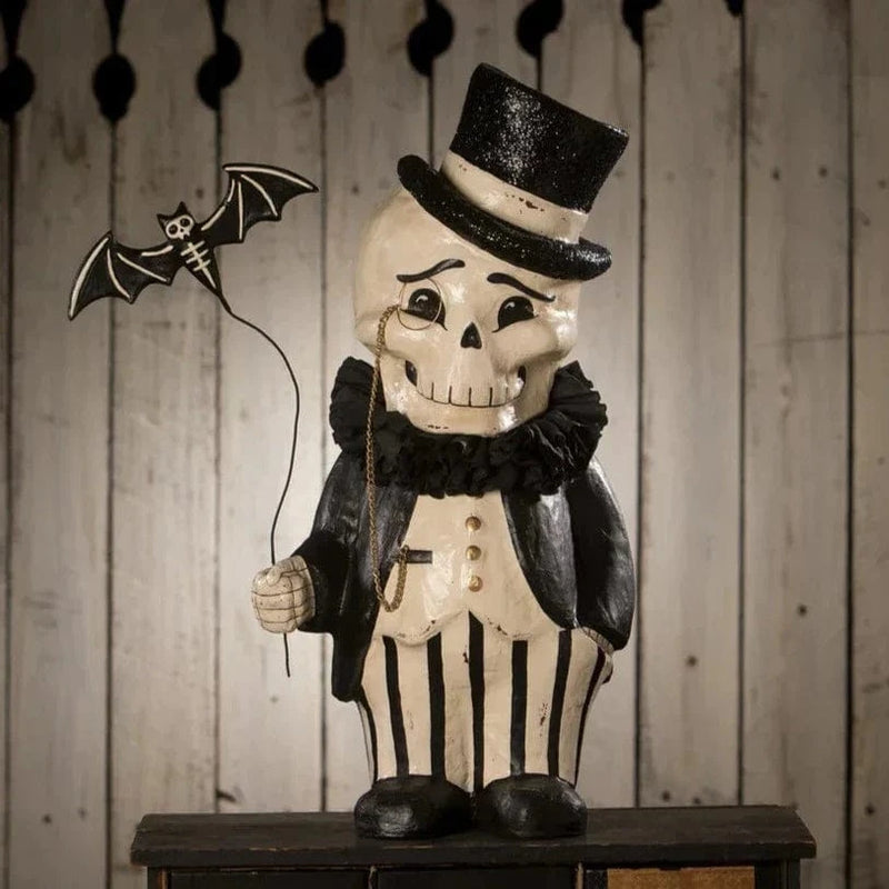 Quirks! Seasonal Decor, Halloween XL Dapper Desmond Skelly by Bethany Lowe Designs