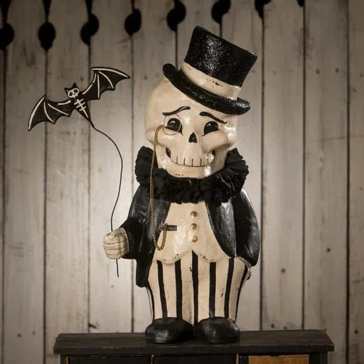 Quirks! Seasonal Decor, Halloween XL Dapper Desmond Skelly by Bethany Lowe Designs