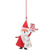 Quirks! Seasonal Decor Honeycomb Santa Ornaments Set of 3