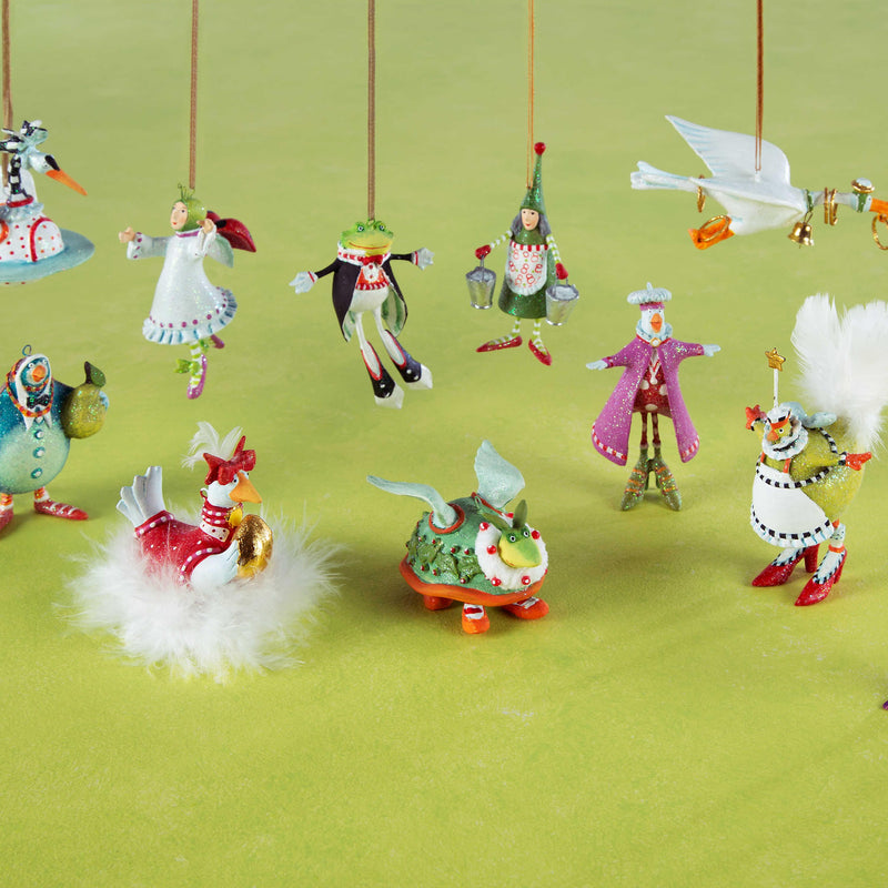 Quirks! Seasonal & Holiday Decorations 12 Days Mini Ornaments Set by Patience Brewster