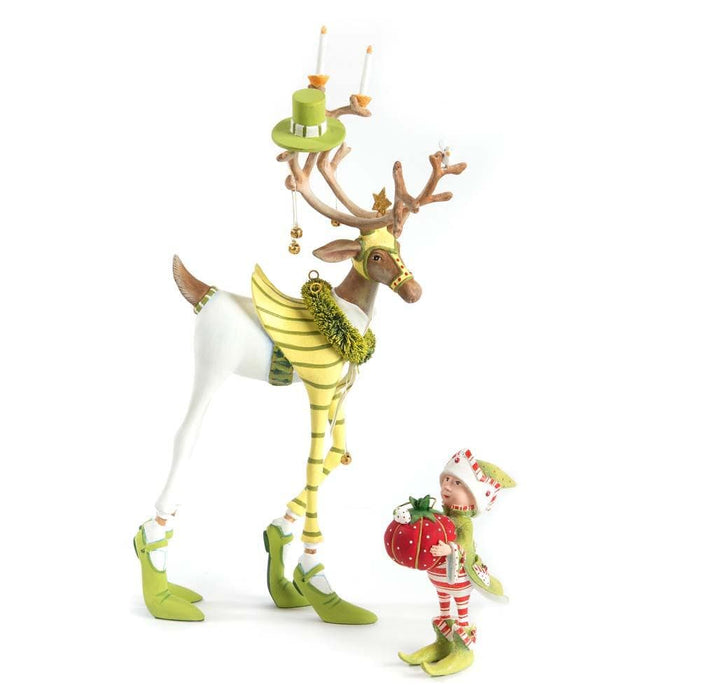 Quirks! Seasonal & Holiday Decorations Dash Away Prancer Reindeer Figure by Patience Brewster