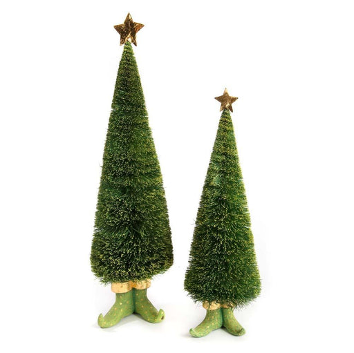 Quirks! Seasonal & Holiday Decorations Dash Away Sisal Elf Tree Figures by Patience Brewster