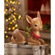 Quirks! Seasonal & Holiday Decorations Jingle Bell Reindeer Bucket by Bethany Lowe Designs
