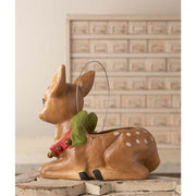 Quirks! Seasonal & Holiday Decorations Jingle Bell Reindeer Bucket by Bethany Lowe Designs