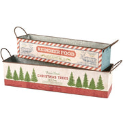 Quirks! Seasonal & Holiday Decorations Reindeer Food Bin Set