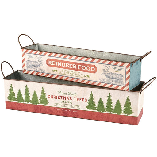Quirks! Seasonal & Holiday Decorations Reindeer Food Bin Set
