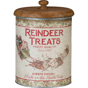 Quirks! Seasonal & Holiday Decorations Reindeer Treats Canister