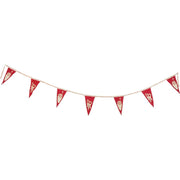 Quirks! Seasonal & Holiday Decorations Santa & Candy Canes Felt Pennant Banner
