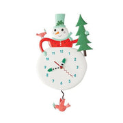 Quirks! Seasonal & Holiday Decorations Snowy Joy Pendulum Clock by Allen Designs
