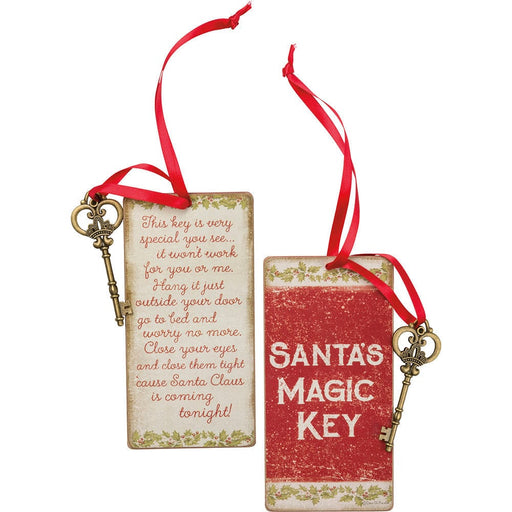 Quirks! Seasonal & Holiday Decorations Vintage Santa's Magic Key Ornament