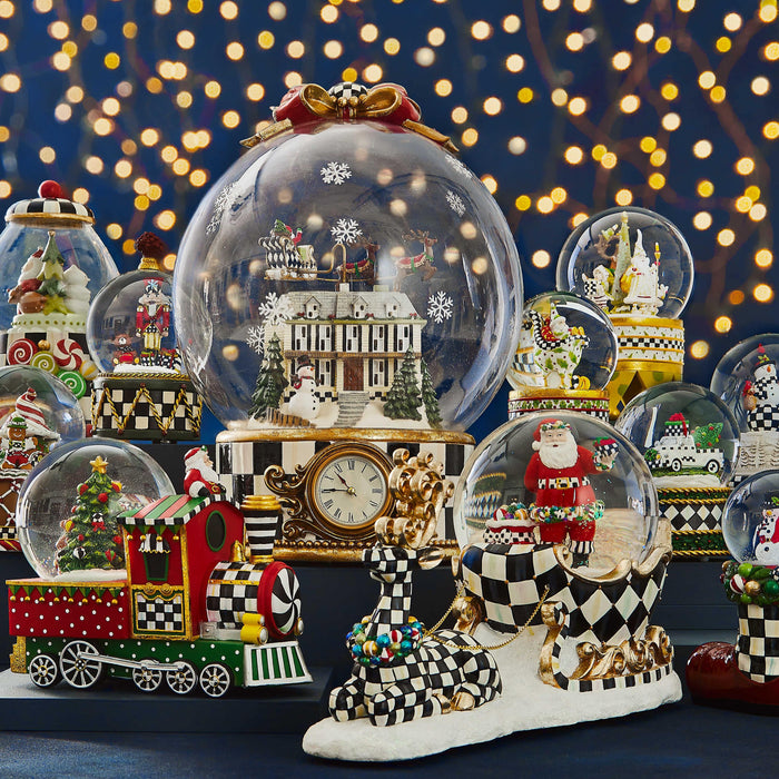 Quirks! Snow Globes Dash Away Sleigh Snow Globe by Patience Brewster