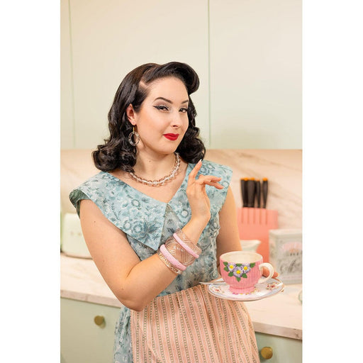 Quirks! Splendette Midi Crystal Heavy Carve Bangle by Splendette