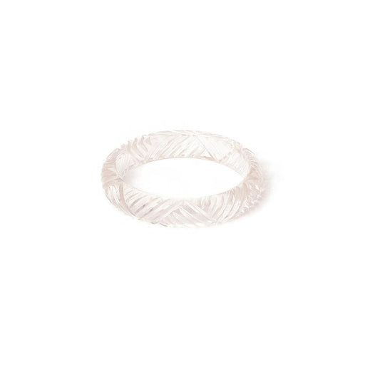 Quirks! Splendette Midi Crystal Heavy Carve Bangle by Splendette