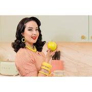 Quirks! Splendette Narrow Crystal Heavy Carve Bangle by Splendette