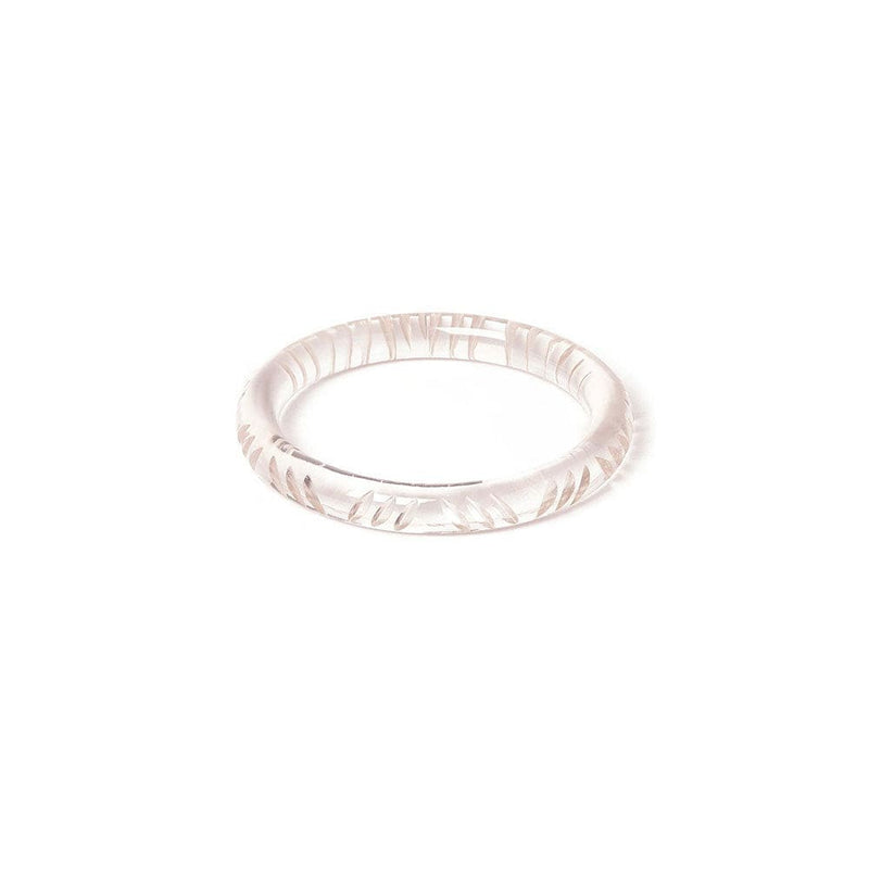 Quirks! Splendette Narrow Crystal Heavy Carve Bangle by Splendette