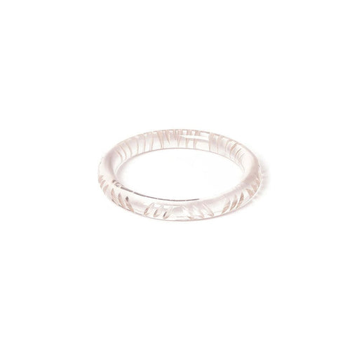 Quirks! Splendette Narrow Crystal Heavy Carve Bangle by Splendette
