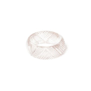 Quirks! Splendette Wide Crystal Heavy Carve Bangle by Splendette