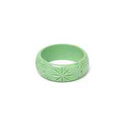 Quirks! Splendette Wide Tea Heavy Carve Bangle by Splendette