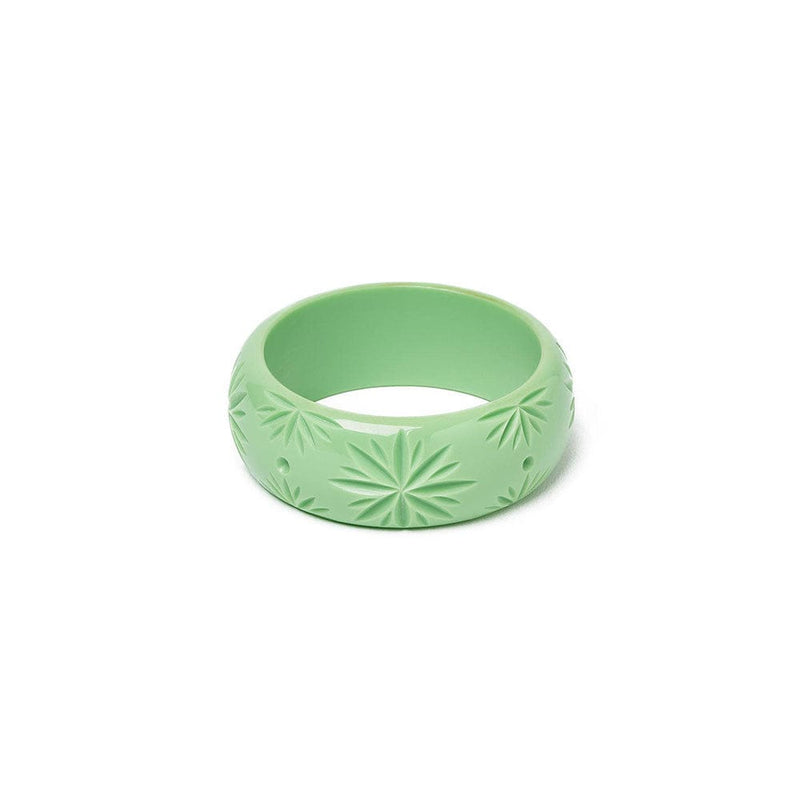 Quirks! Splendette Wide Tea Heavy Carve Bangle by Splendette