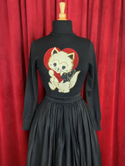 Quirks! sweater Be Mine Turtleneck Sweater in Black - SMALL