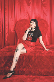 Quirks! T-shirt All My Love Fitted Tee in Black by Mischief Made