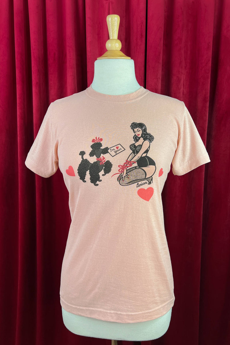 Quirks! T-shirt Bound To You Unisex Tee in Peach